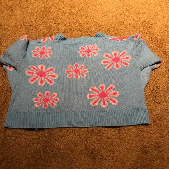 Shein crop V-neck cardigan size M very SpongeBoby - Picture 2 of 4